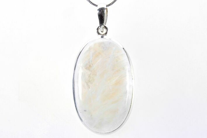 Adularescent Moonstone Pendant (Necklace) - Sterling Silver #321638